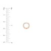 5/8tcw Diamond 10mm Hoop Earrings
