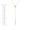 Disc and Bar Lariat Necklace