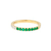 50/50 Emerald &amp; Diamond Stackable Band