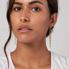 Front and Back Diamond-Cut Bead Earrings
