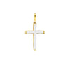 Two-Tone Reversible Cross Pendant