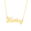 7mm Cursive Nameplate Necklace
