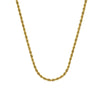 2.7mm D/C Rope Chain with Lobster Lock