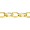 Textured Oval Forzentina Chain Bracelet