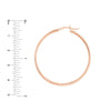 2mm x 40mm Polished Hoop Earrings