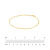 2.5mm Paper Clip Chain with Pear Shape Lock