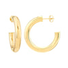 5mm x 30mm Tube Hoop Earrings