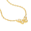 Plated Sterling Silver Mini Butterfly Necklace