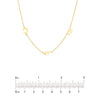 Block Initials Station Necklace