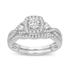 14K WG 1.00CT Diamond Bridal Ring