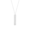 Vertical Engravable Bar Adj. Necklace