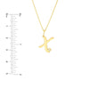 Script 'X' with Diamond Bezel Necklace