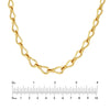 Graduated Teardrop Link Necklace