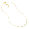 Sterling Silver Curved CZ Bar Adjustable Necklace