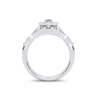 14K WG 0.50ct Diamond Bridal Ring