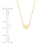 Heart with Diamond Adjustable Necklace