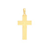 Fancy Polished Grooved Cross