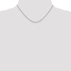 14K White Gold 1.25mm D/C Cable Chain
