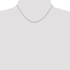 14K White Gold 1.1mm Flat Cable Chain