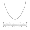 4-5/8tcw Round Diamond Solitaire Tennis Necklace