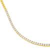 4-5/8tcw Diamond Halfway Tennis Necklace