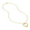 Graduated Beaded Heart Pendant Necklace