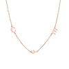 Block Initials Station Necklace