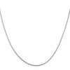 14K White Gold .8mm Round Snake Chain