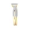 14K 2.40Ct Lab Grown Bridal Set