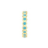 Round Turquoise Honey Comb J-Hoops