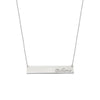 Believe Bar Necklace in Plated Sterling Silver