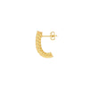 4mm Round Twisted J Hoop Earrings