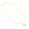 Script 'R' with Diamond Bezel Necklace
