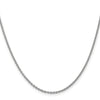 14K White Gold 1.8mm Round Cable Chain