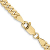 14K 3.9mm Flat Beveled Curb Chain