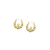 Polished Claddagh Hoop Earrings