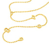 Diamond Y-Necklace with Geometric Elements
