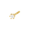 Child's Six-Prong CZ Stud Earrings with Screw Back