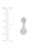 Sterling Silver CZ Double Circle Earring Jackets