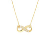 Infinity Adj. Necklace with 1/15tcw Diamond