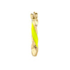 Medium Neon Yellow Enamel Round Twist Hoops