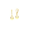 Puffy Teardrop Dangle Earrings on Leverback