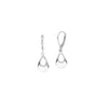 Puffy Teardrop Dangle Earrings on Leverback