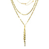 Two-Stranded Valentino Chain Dangle Necklace