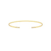 Cuff Bangle with 1/20tcw Diamond Ends