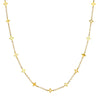 Mixed Star Station Curb Chain Necklace