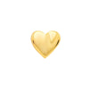 Puffy Folded Heart Stud Earrings