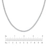 4-5/8tcw Diamond Halfway Tennis Necklace
