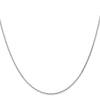 14K White Gold 1.0mm D/C Wheat Chain