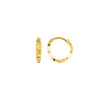 Block Pattern Hoop Earrings